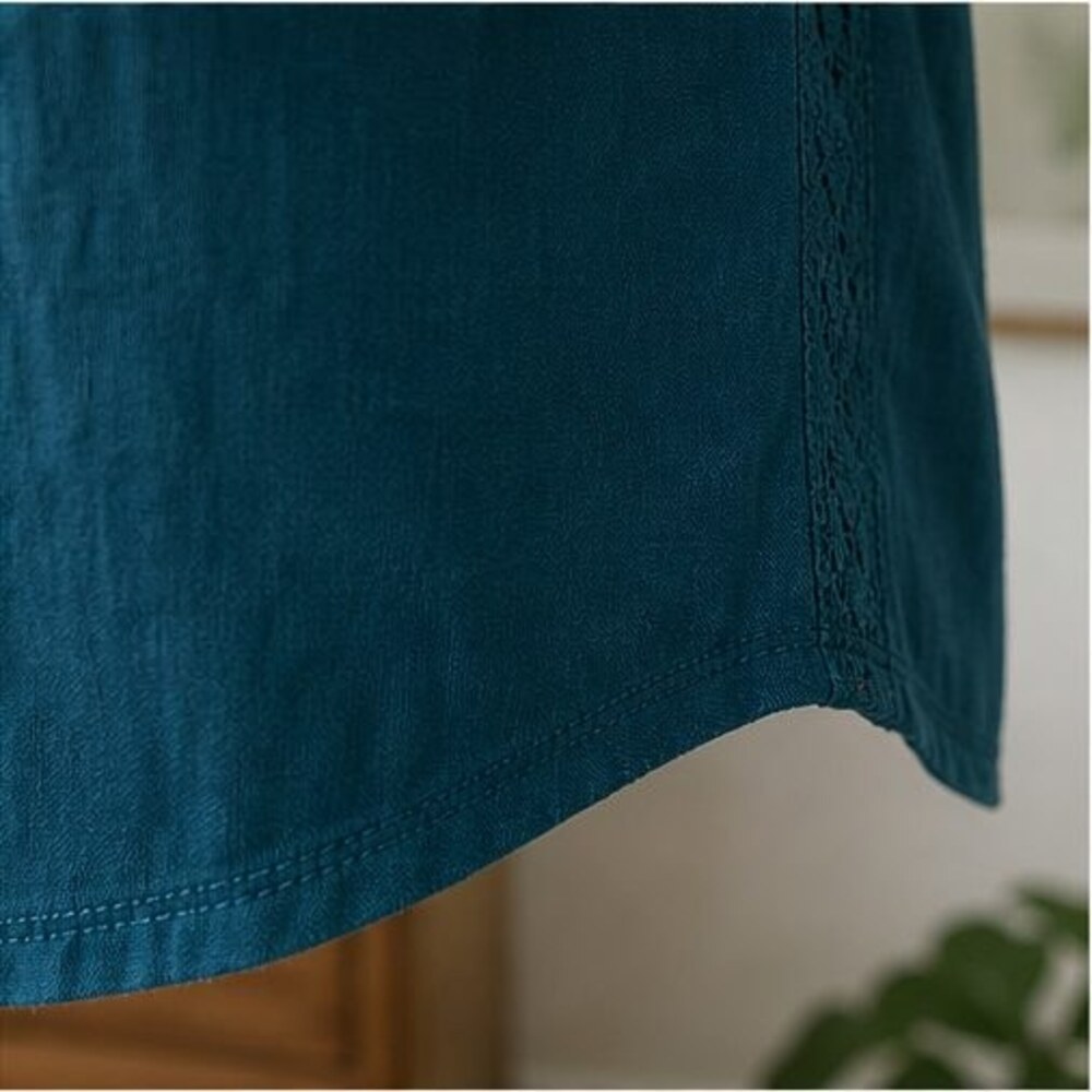 Teal Ruffle Blouse - Picture 6 of 6